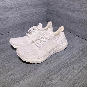 adidas Ultraboost 19 Triple White Mens Shoes